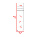 Closet Custer Wengue 40x160cm Con Tres Compartimientos - Closets | Bylmo