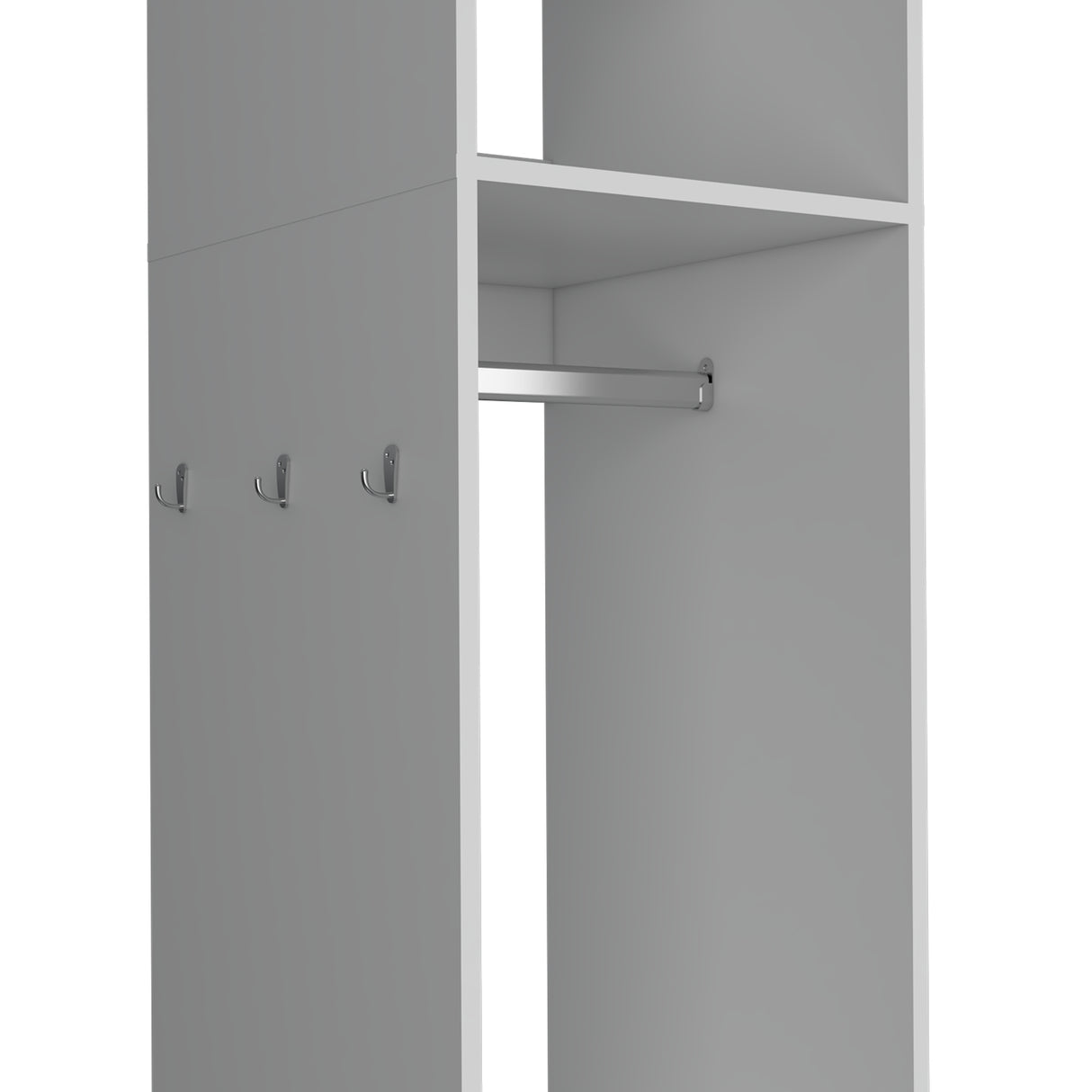 Closet Custer Blanco 40x160cm Con Tres Compartimientos - Closets | Bylmo