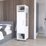 Closet Custer Blanco 40x160cm Con Tres Compartimientos y Puertas - Closets | Bylmo