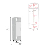 Closet Custer Blanco 40x160cm Con Tres Compartimientos y Puertas - Closets | Bylmo