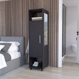 Closet Custer Wengue 40x160cm Con Tres Compartimientos y Puertas - Closets | Bylmo