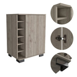 Bar Bajo Aurora Ceniza 62x81.7cm con Portabotellas - Bares | Bylmo