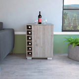Bar Bajo Aurora Ceniza 62x81.7cm con Portabotellas - Bares | Bylmo