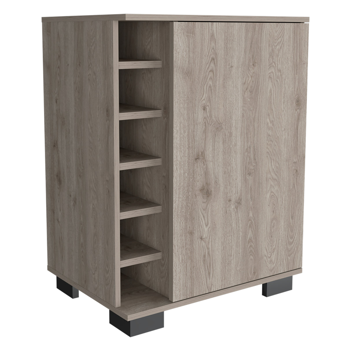 Bar Bajo Aurora Ceniza 62x81.7cm con Portabotellas - Bares | Bylmo