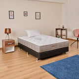 Combo Base Cama y Colchón Litium Semidoble 120x190cm Medio Firme Ortopédico - Colchones | Bylmo