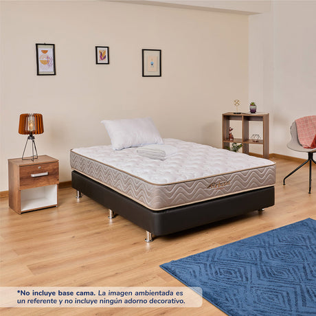 Combo Colchón Litium Sencillo 100x190cm Medio Firme Con Almohada - Colchones | Bylmo