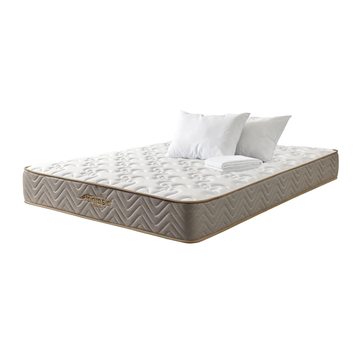 Combo Colchón Litium Doble 140x190cm Medio Firme Con Dos Almohadas - Colchones | Bylmo