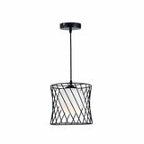 Lámpara Colgante Regina Negro 23x120cm de Techo con Bombilla - Iluminacion | Bylmo