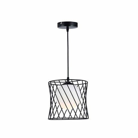 Lámpara Colgante Regina Negro 23x120cm de Techo con Bombilla - Iluminacion | Bylmo