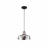 Lámpara Colgante Rio Plateado 24x15cm de Techo con Bombilla - Iluminacion | Bylmo