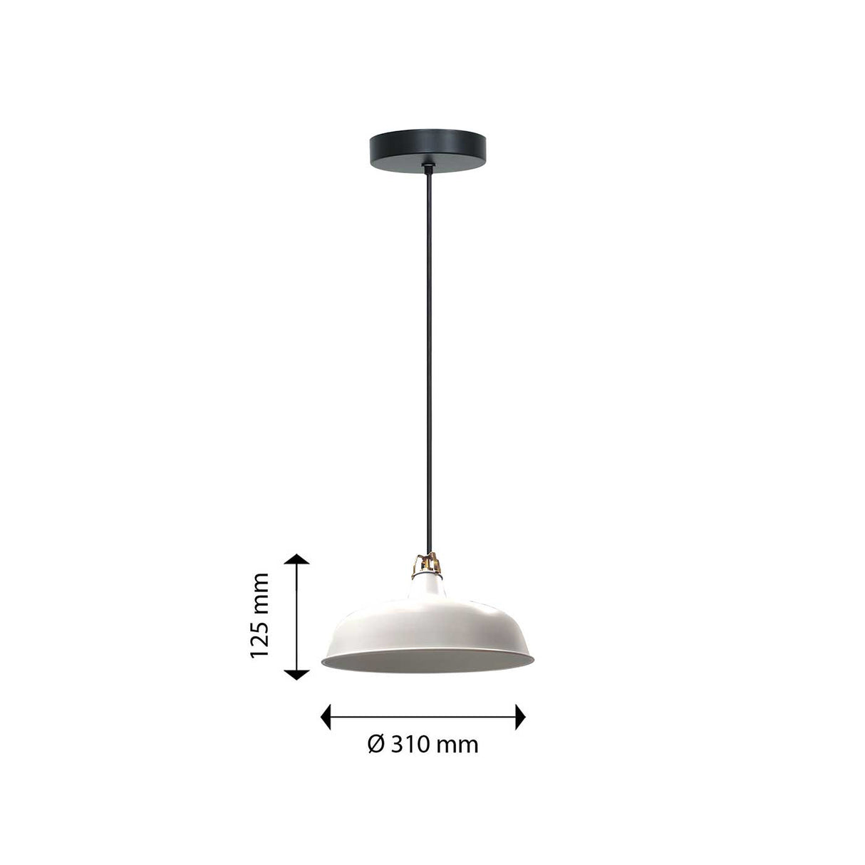 Lámpara Colgante Yang Blanco 30x110cm de Techo con Bombilla - Iluminacion | Bylmo
