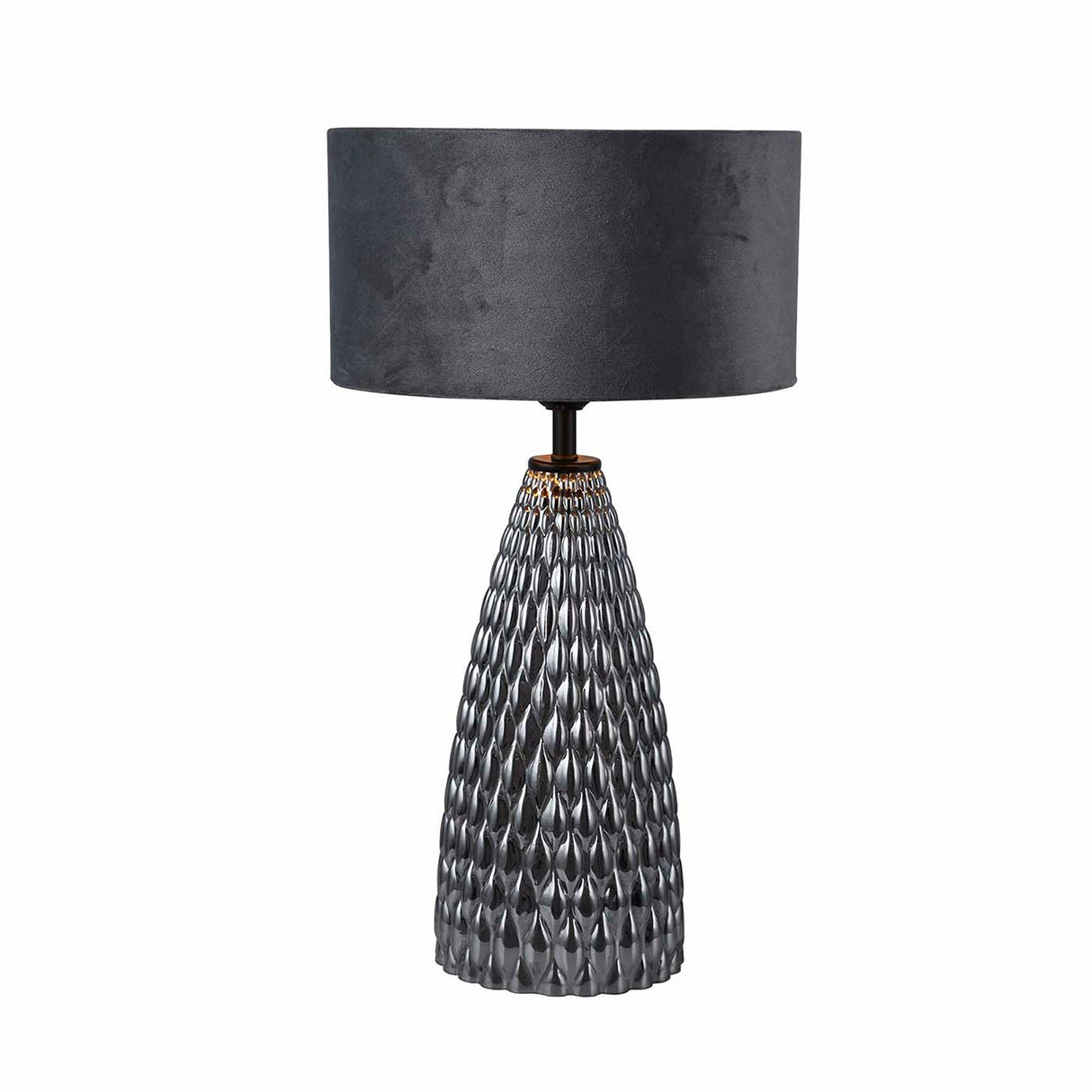 Lámpara de Mesa Santana Negro 25x46cm con Bombilla - Iluminacion | Bylmo