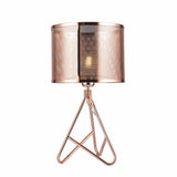 Lámpara De Mesa Yuna Oro Rosa 25x45cm Con Bombilla LED - Iluminacion | Bylmo