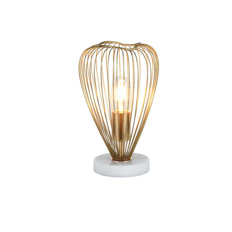 Lámpara de Mesa Zayra Dorado 20x40cm con Bombilla - Iluminacion | Bylmo