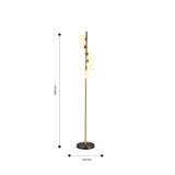 Lámpara de Piso Marge Dorado 35x155cm sin Bombilla - Iluminacion | Bylmo