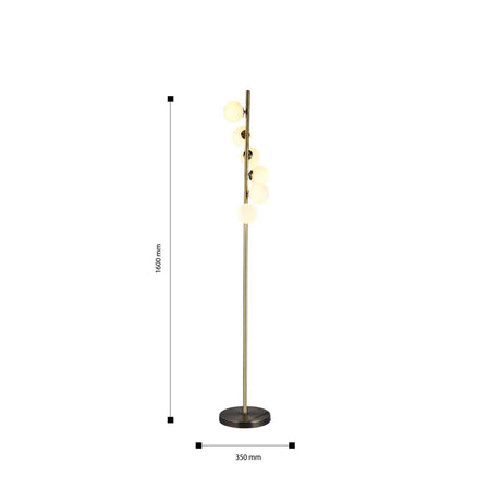 Lámpara de Piso Marge Dorado 35x155cm sin Bombilla - Iluminacion | Bylmo