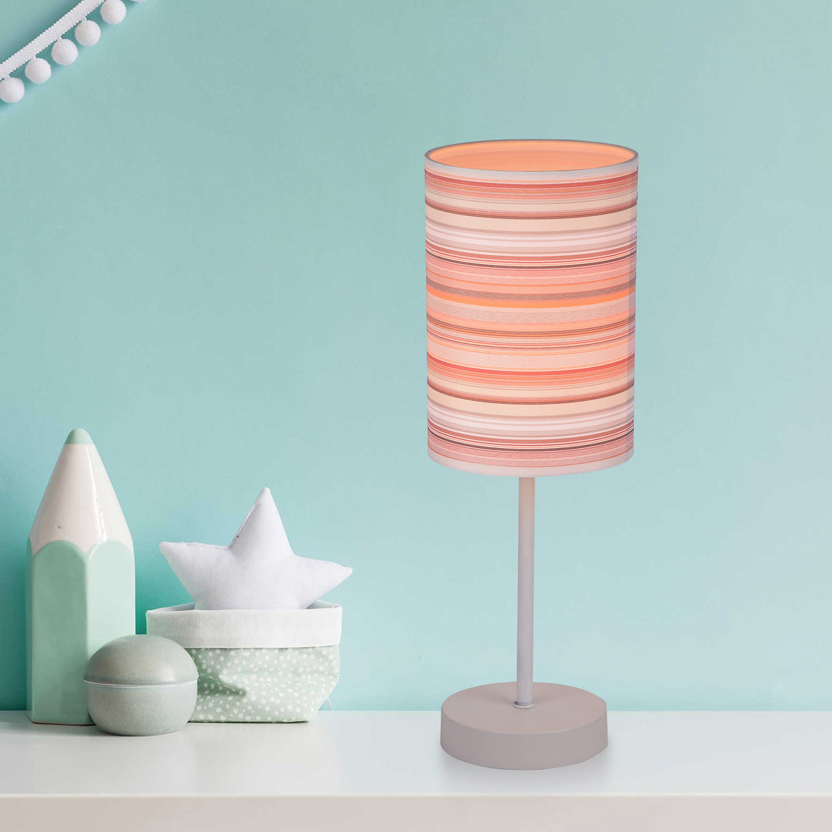 Lámpara de Mesa Bombon Multicolor 14x40cm con Bombilla - Iluminacion | Bylmo