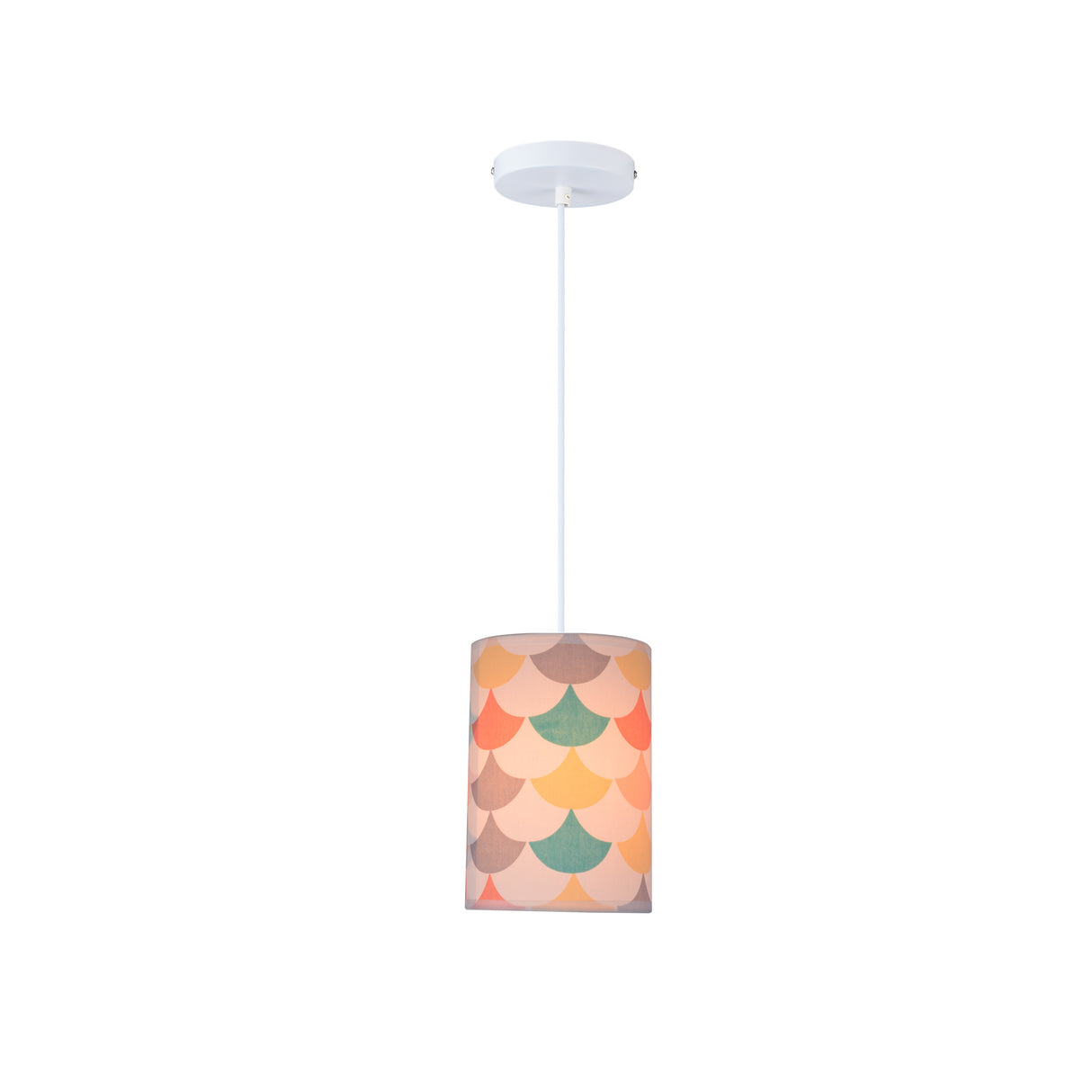 Lámpara Colgante Sirenita Multicolor 14x120cm de Techo con Bombilla - Iluminacion | Bylmo