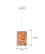 Lámpara Colgante Buho Multicolor 14x120cm de Techo con Bombilla - Iluminacion | Bylmo
