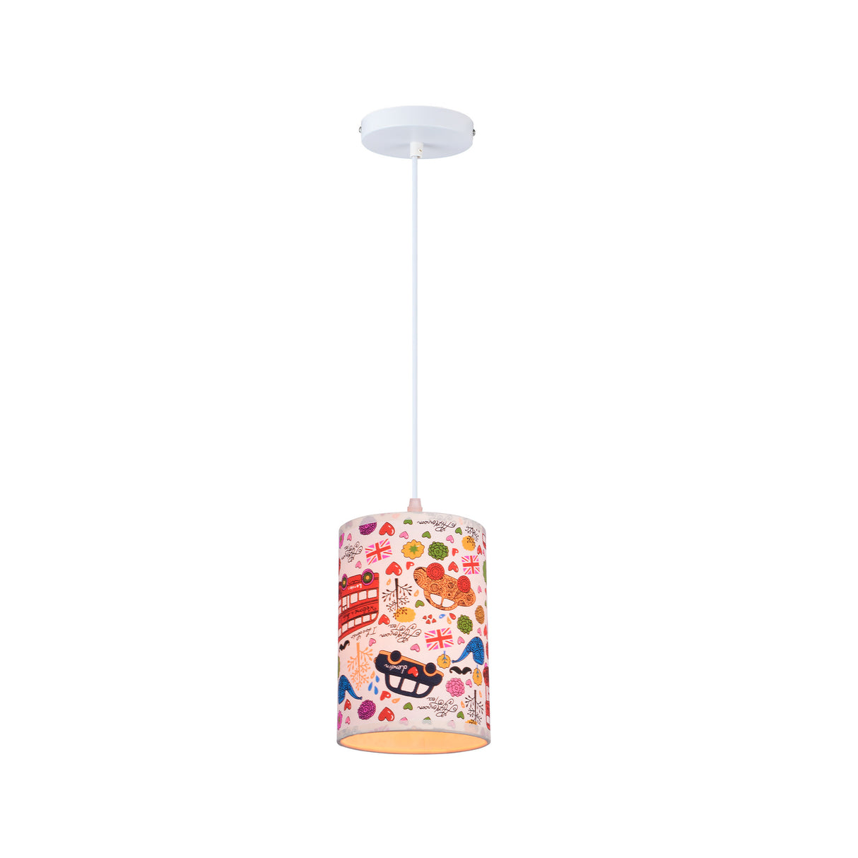 Lámpara Colgante Meteoro Multicolor 14x120cm de Techo con Bombilla - Iluminacion | Bylmo