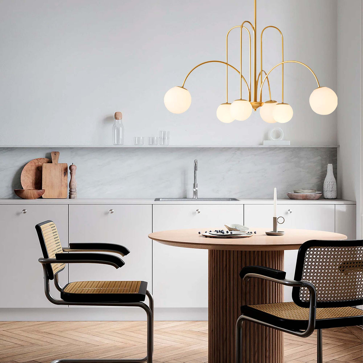 Lámpara Colgante Gery Dorado 80x145cm de Techo sin Bombilla - Iluminacion | Bylmo