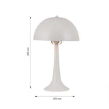 Lámpara de Mesa Ogi Blanco 25x42cm con Bombilla - Iluminacion | Bylmo