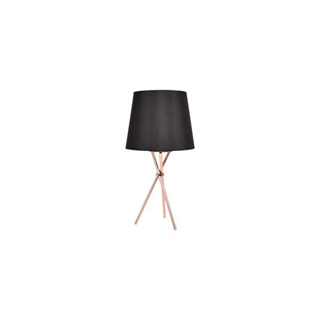 Lámpara de Mesa Yuga Negro 18x65cm con Bombilla - Iluminacion | Bylmo