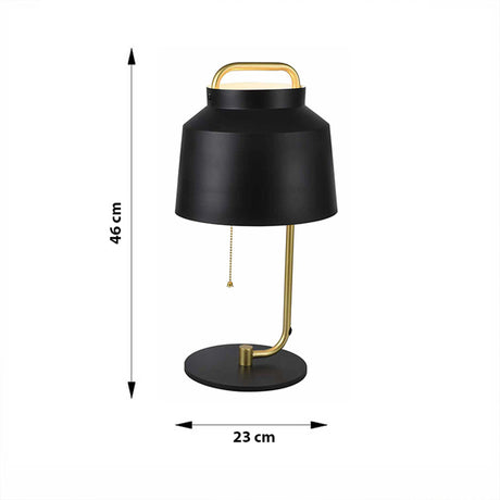 Lámpara de Mesa Marie Negro 23x46cm con Bombilla - Iluminacion | Bylmo
