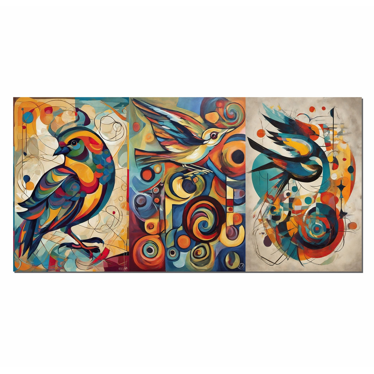 Cuadro de Lienzo Aves De Color 72x36cm Decorativo - Cuadros | Bylmo