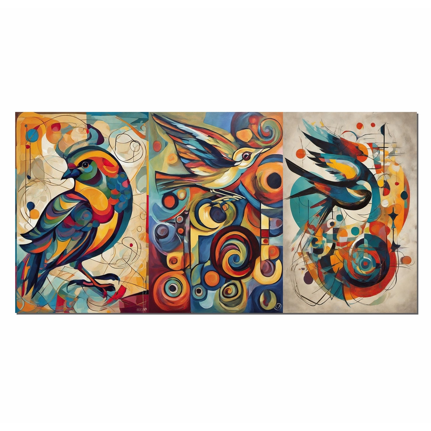 Cuadro de Lienzo Aves De Color 72x36cm Decorativo - Cuadros | Bylmo
