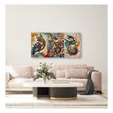 Cuadro de Lienzo Aves De Color 72x36cm Decorativo - Cuadros | Bylmo