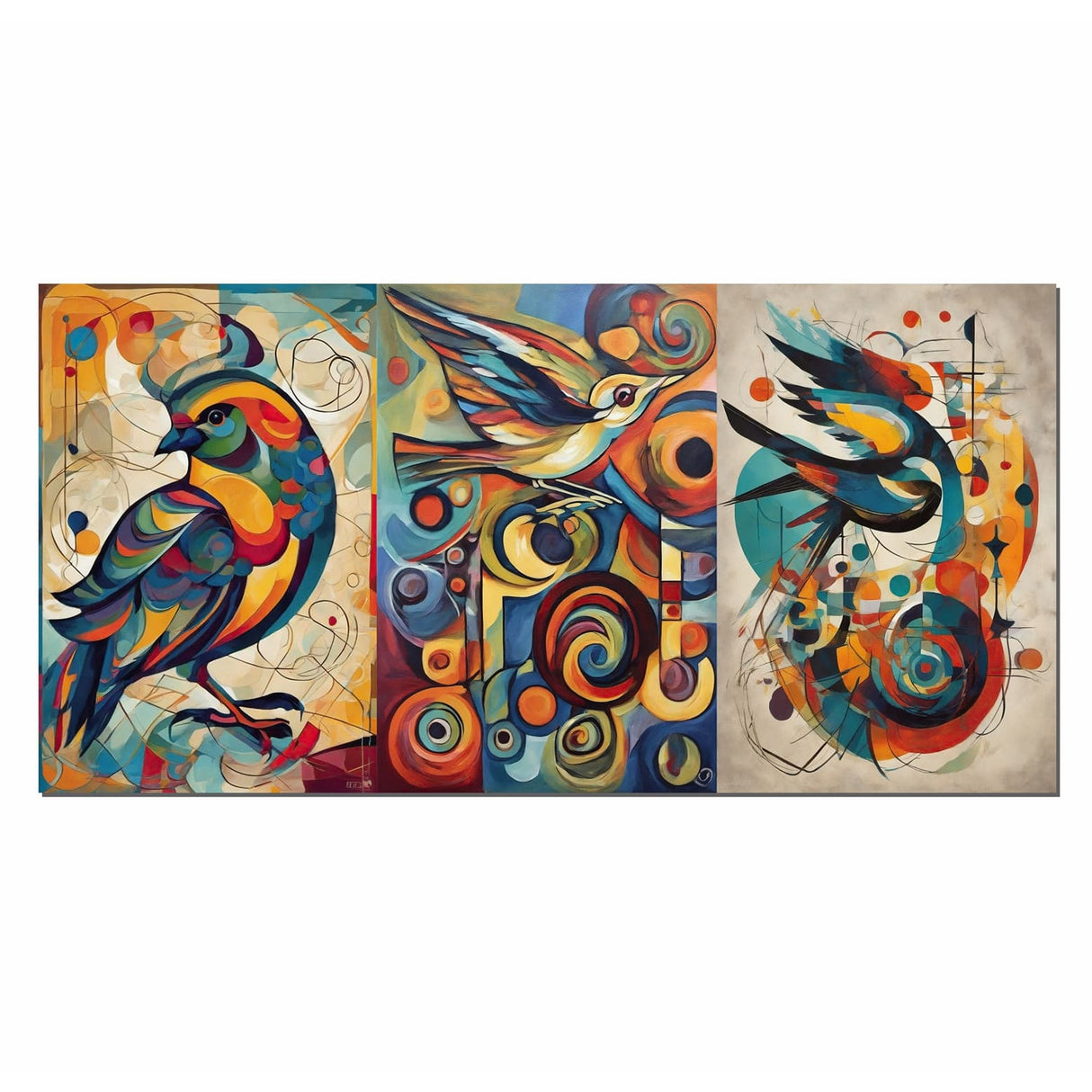Cuadro de Lienzo Aves De Color 72x36cm Decorativo - Cuadros | Bylmo