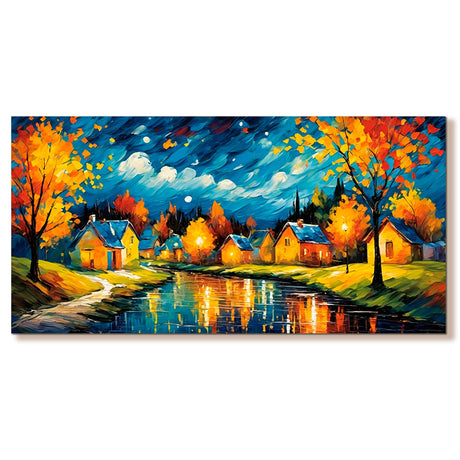 Cuadro de Lienzo Otoño 118x55cm Decorativo - Cuadros | Bylmo