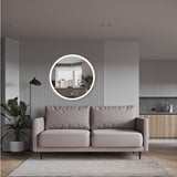 Espejo Led Redondo De Pared Moderno 60x60cm Sin Marco - Espejos Decorativos | Bylmo
