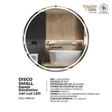 Espejo Led Redondo Moderno 60x60cm Sin Marco - Espejos Decorativos | Bylmo