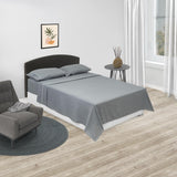 Juego de Sabanas Basic Gris Oscuro para Cama Doble 140 X 190 Cm Fondo Entero - Sabanas | Bylmo