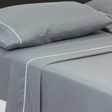 Juego de Sabanas Basic Gris Oscuro para Cama Semidoble 120 X 190 Cm Fondo Entero - Sabanas | Bylmo