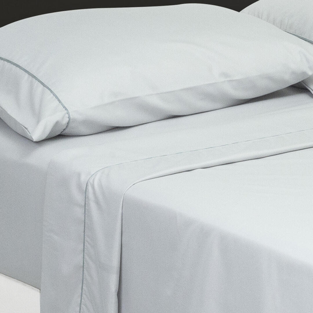 Juego de Sabanas Basic Gris Claro para Cama Queen 160 X 190 Cm Fondo Entero - Sabanas | Bylmo
