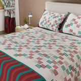 Juego de Sabanas Limila Blanco y Azul para Cama Sencillo 100 X 190 Cm Cuadrados Con Líneas - Sabanas | Bylmo