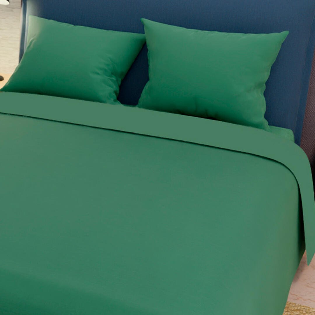 Juego de Sabanas My House Verde Militar para Cama King 200 X 200 Cm Fondo Entero - Sabanas | Bylmo