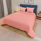 Juego de Sabanas My House Salmón para Cama Queen 160 X 190 Cm Fondo Entero - Sabanas | Bylmo
