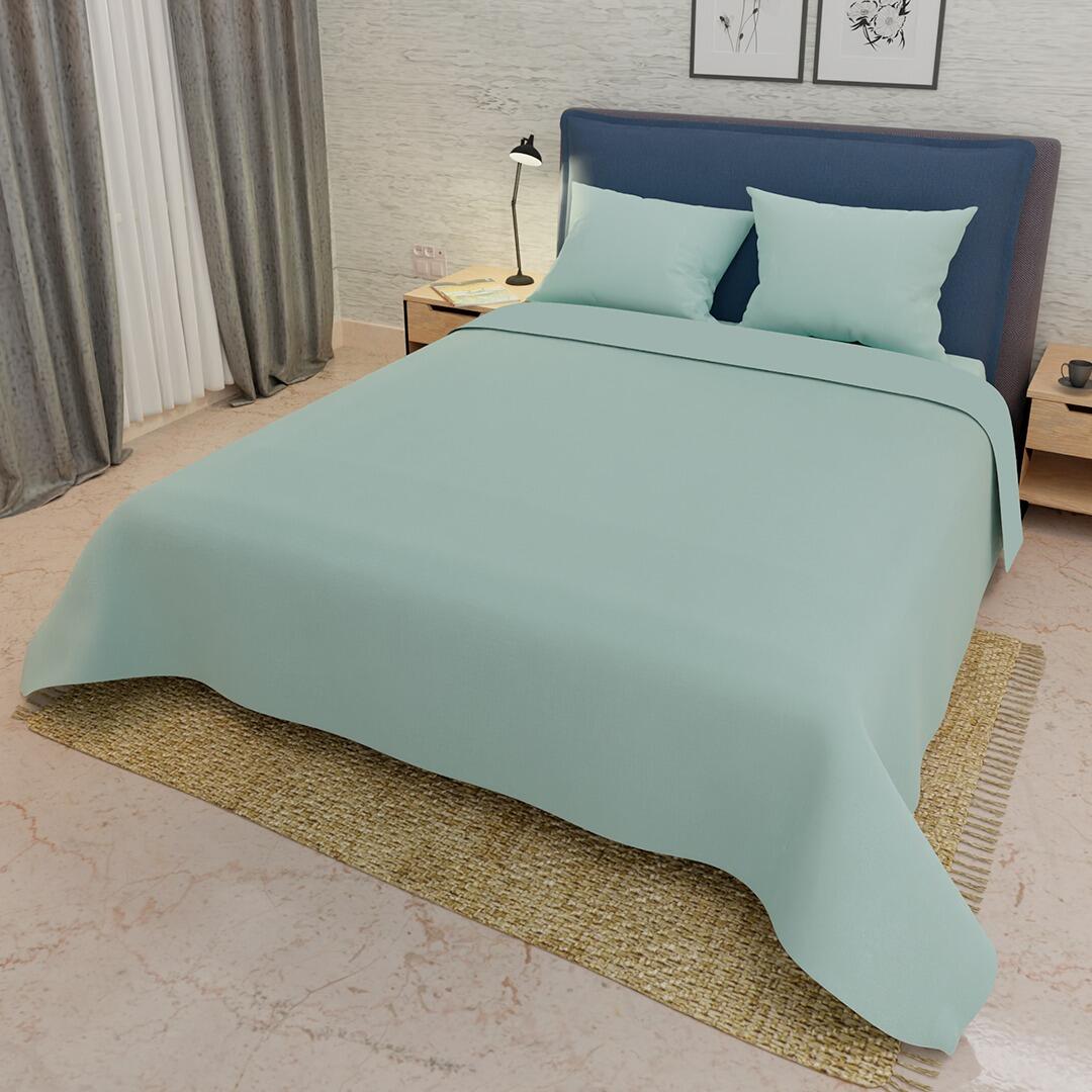 Juego de Sabanas Elegant Verde Menta para Cama King 200 X 200 Cm Fondo Entero - Sabanas | Bylmo