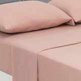 Juego de Sabanas Cotton Sense Palo De Rosa para Cama Doble 140 X 190 Cm Fondo Entero - Sabanas | Bylmo