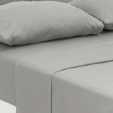 Juego de Sabanas Cotton Sense Gris Oscuro para Cama Doble 140 X 190 Cm Fondo Entero - Sabanas | Bylmo