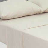 Juego de Sabanas Cotton Sense Marron Claro para Cama Queen 160 X 190 Cm Fondo Entero - Sabanas | Bylmo