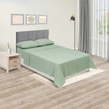Juego de Sabanas Cotton Sense Verde para Cama Queen 160 X 190 Cm Fondo Entero - Sabanas | Bylmo