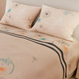Juego de Sabanas Limila Crema para Cama King 200 X 200 Cm Flores - Sabanas | Bylmo