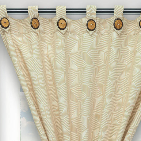 Cortina Blackout Cubista Camel 270x220cm Horizontal Argolla - Cortinas y Persianas | Bylmo