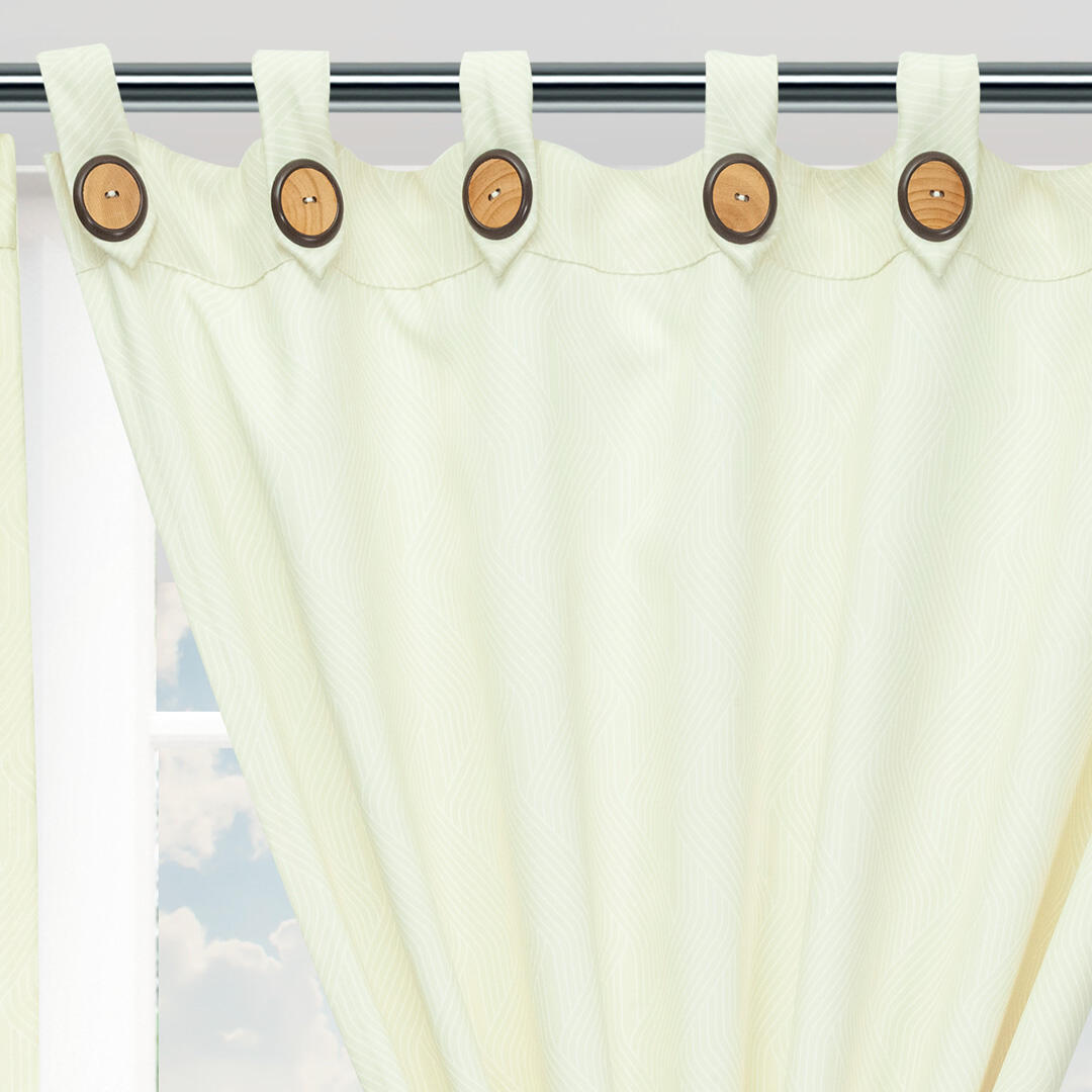 Cortina Blackout Cubista Marfil 270x220cm Horizontal Botón - Cortinas y Persianas | Bylmo