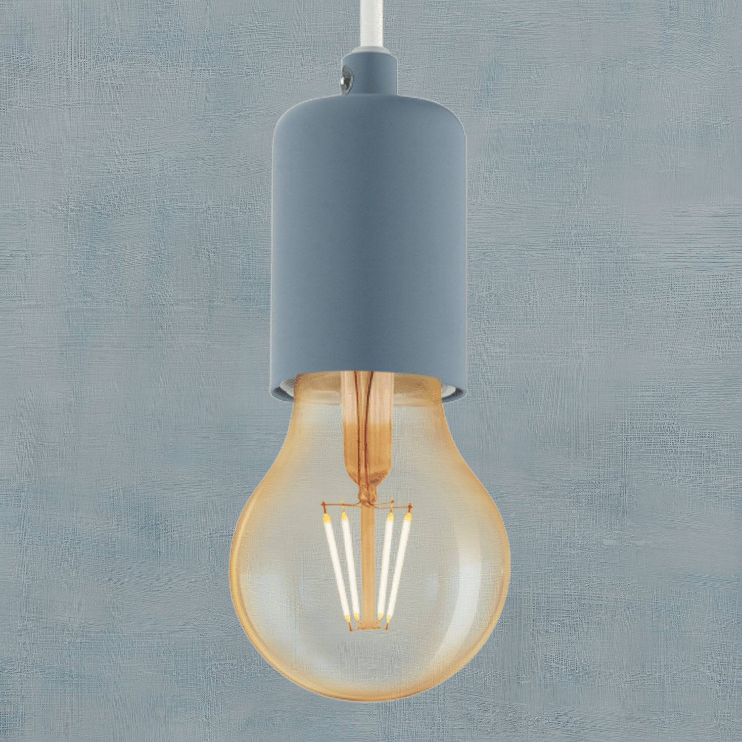 Lámpara Colgante Vintage Azul Diseño Único 150cm - Iluminacion | Bylmo